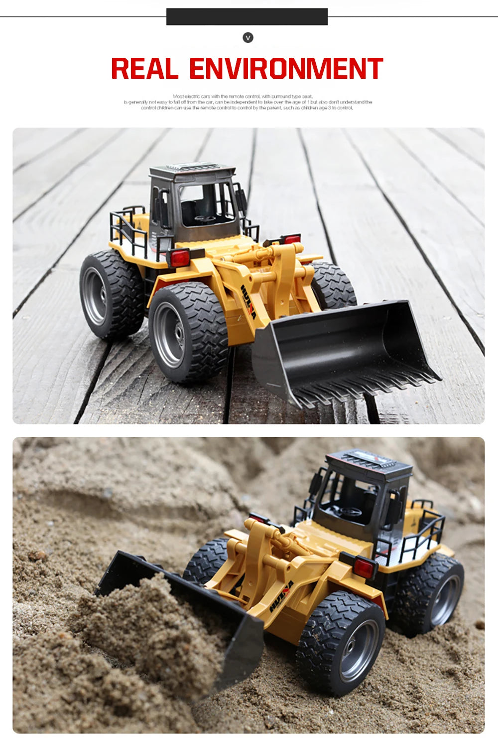 JCB - Remote Control Toy Bulldozer Tractor Model