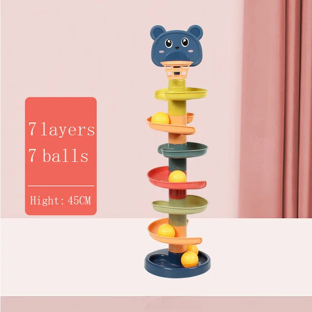 Toy Rolling Ball Children Educational Games For Babies Stacking Track - Baby Development Toys Children