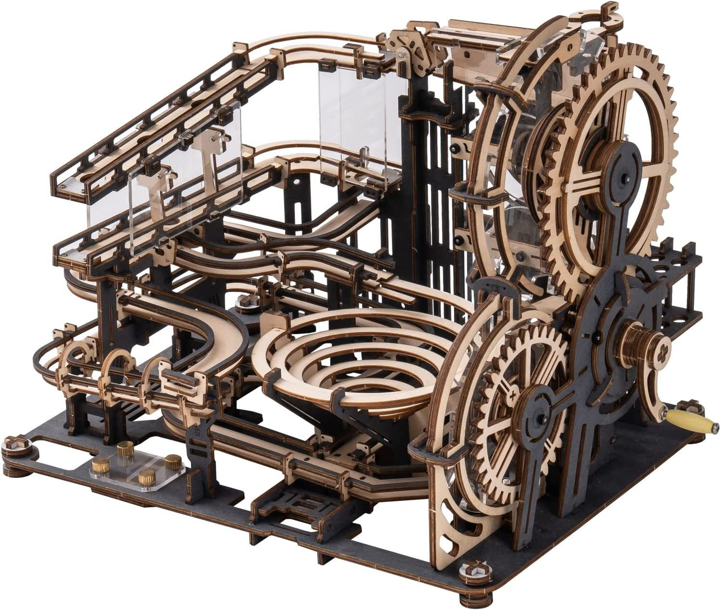 Wooden Marble Run Puzzle - Model Toys For Children Kids Birthday Gift