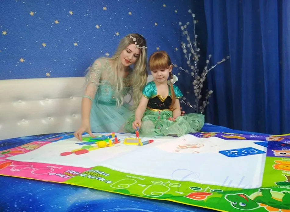 Toyzmagic Magic Water Drawing Mat, Toddlers Painting Coloring Pads - Toys for Kids