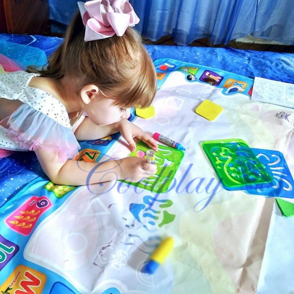 Toyzmagic Magic Water Drawing Mat, Toddlers Painting Coloring Pads - Toys for Kids
