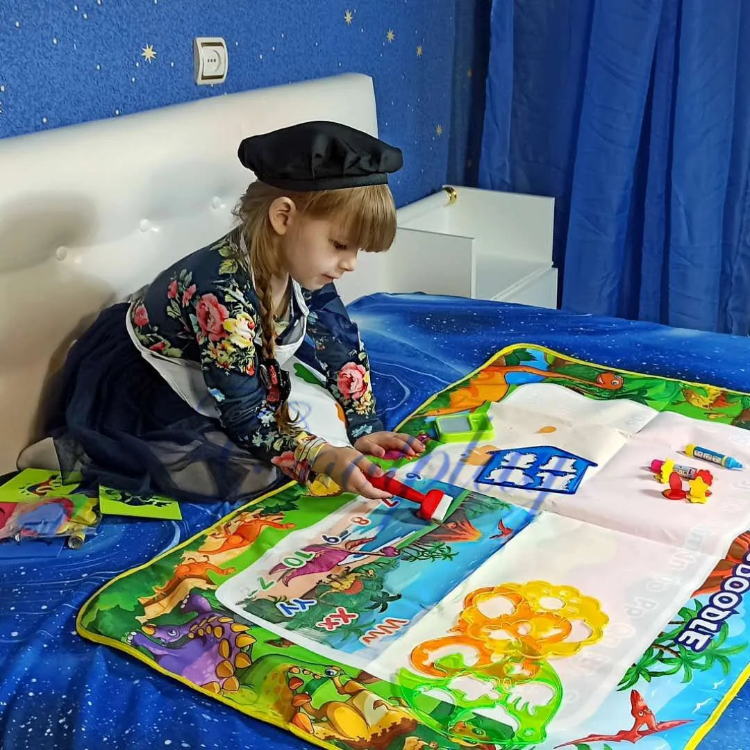 Toyzmagic Magic Water Drawing Mat, Toddlers Painting Coloring Pads - Toys for Kids
