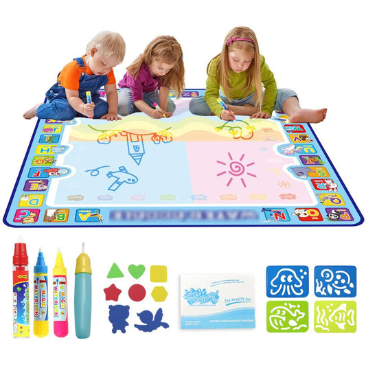 Toyzmagic Magic Water Drawing Mat, Toddlers Painting Coloring Pads - Toys for Kids