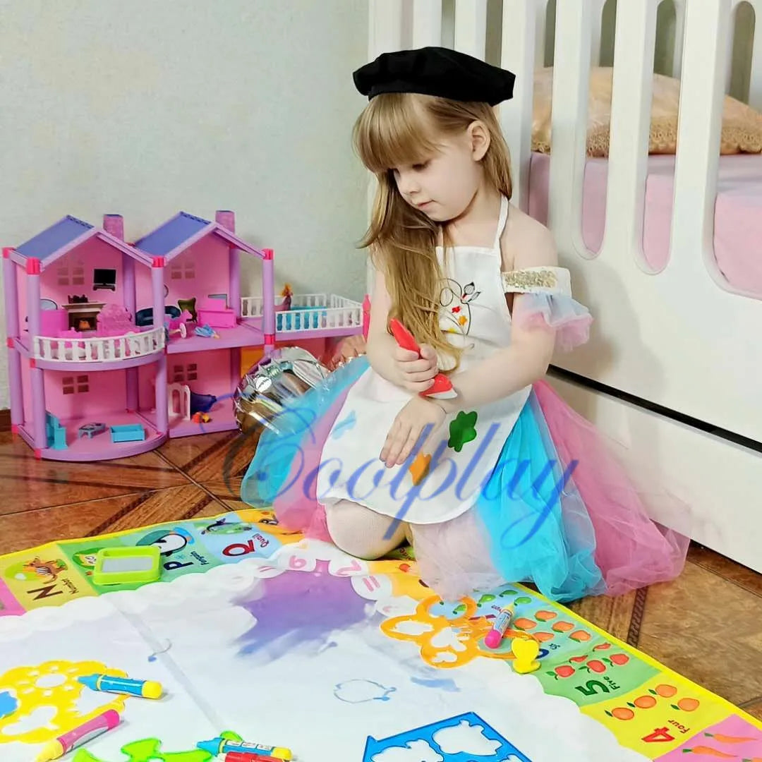 Toyzmagic Magic Water Drawing Mat, Toddlers Painting Coloring Pads - Toys for Kids