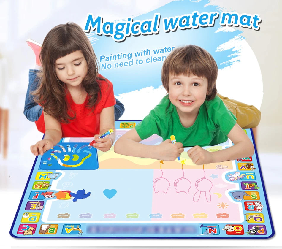 Toyzmagic Magic Water Drawing Mat, Toddlers Painting Coloring Pads - Toys for Kids