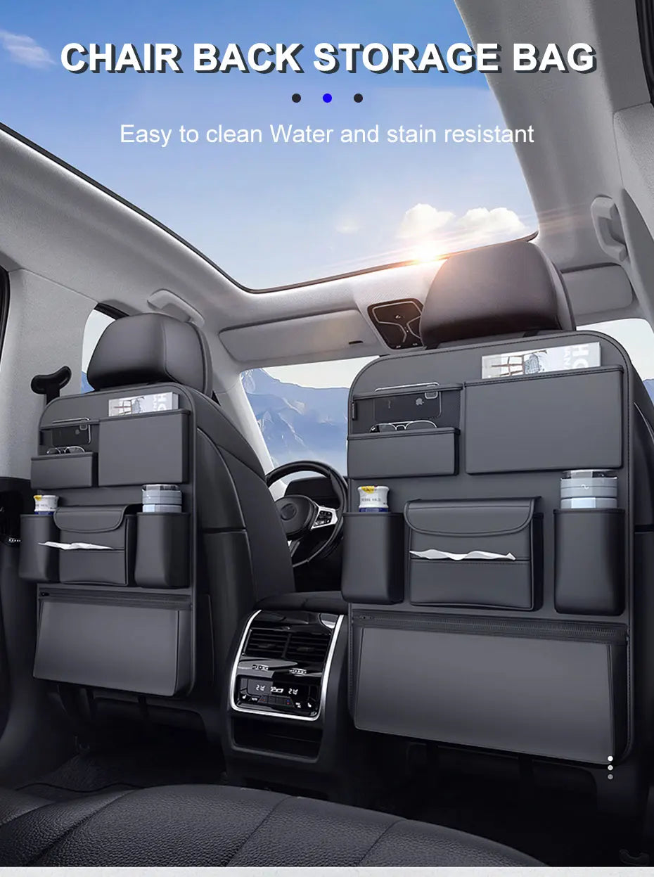 Car Seat Storage Organizer - Leather All In One Specials Storage Solution
