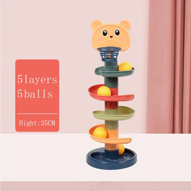 Toy Rolling Ball Children Educational Games For Babies Stacking Track - Baby Development Toys Children