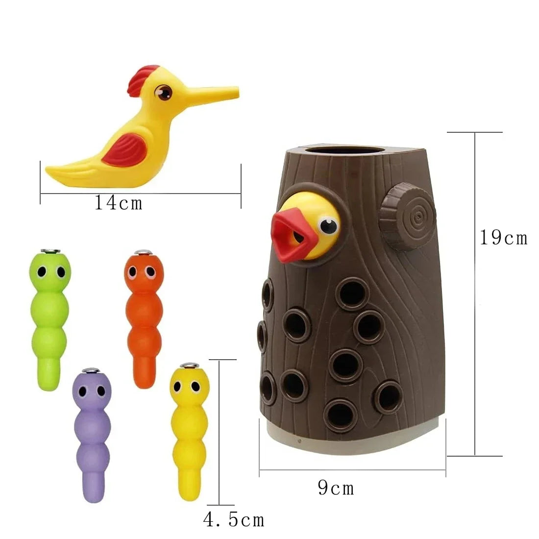 Toy Magnetic Catch Worm Bugs Small Birds Feeding - Educational Family Toys - All Age Ranges