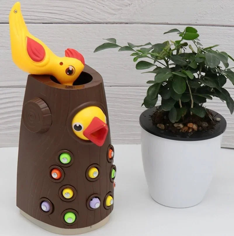 Toy Magnetic Catch Worm Bugs Small Birds Feeding - Educational Family Toys - All Age Ranges