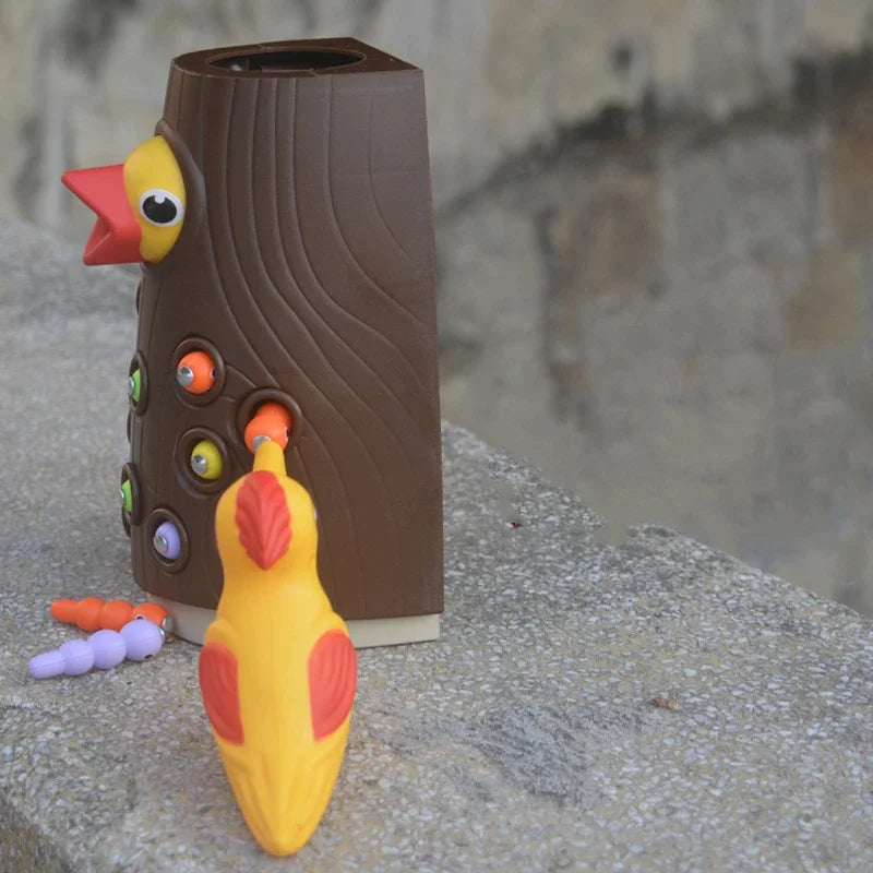 Toy Magnetic Catch Worm Bugs Small Birds Feeding - Educational Family Toys - All Age Ranges