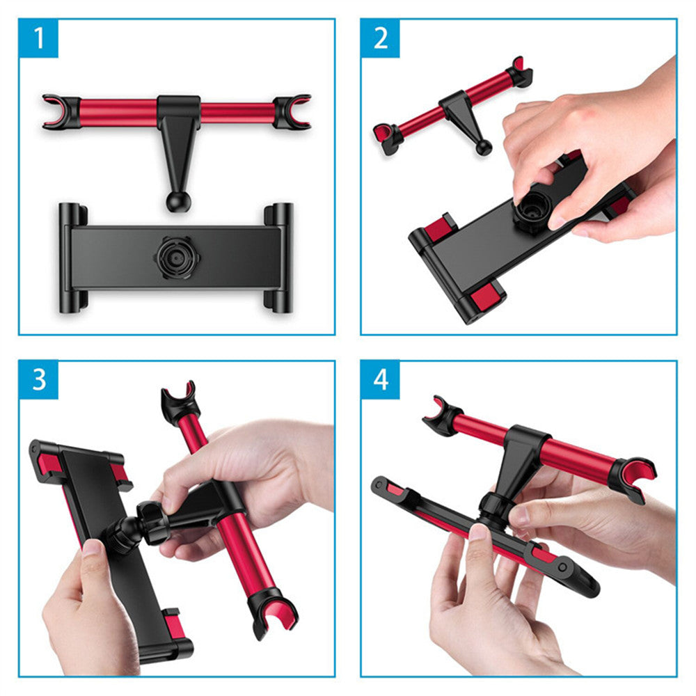 Universal Car Seat Headrest Mount – Adjustable Tablet &amp; Phone Holder