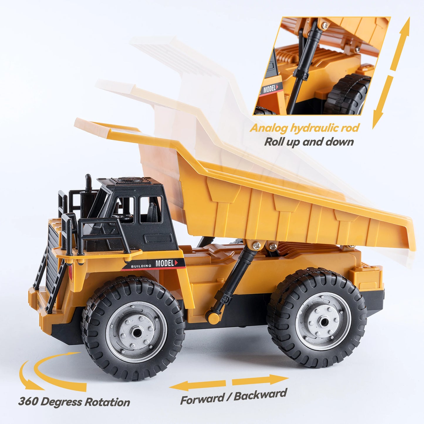 Dump Truck Remote Control Toy - Engineering Vehicle