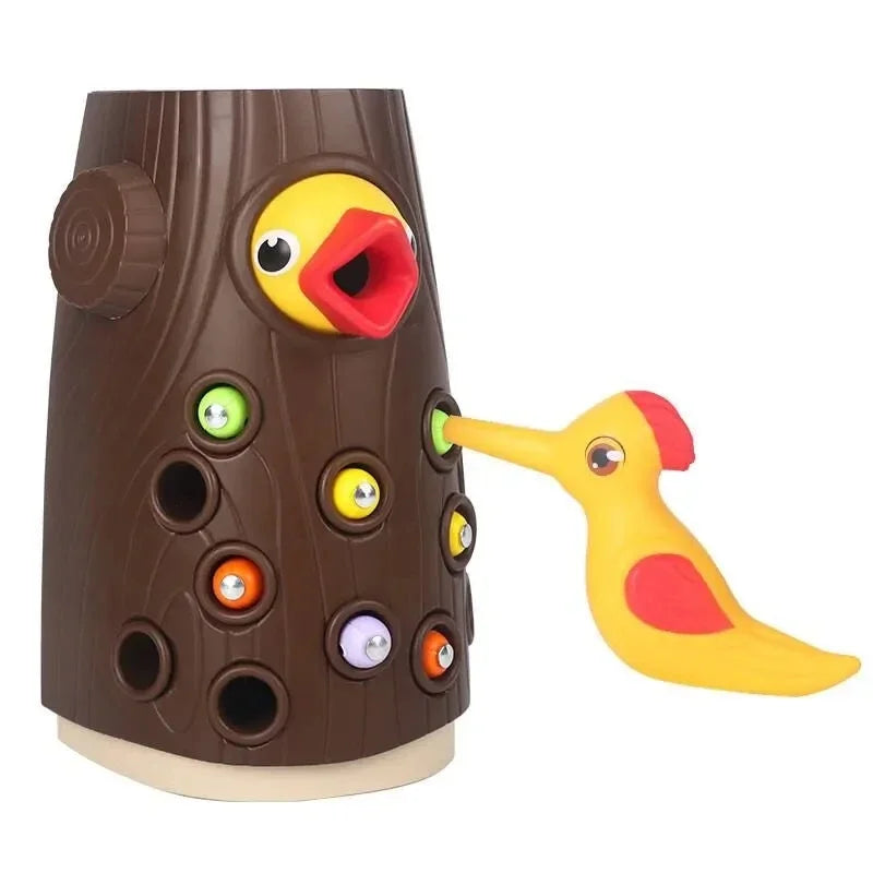 Toy Magnetic Catch Worm Bugs Small Birds Feeding - Educational Family Toys - All Age Ranges