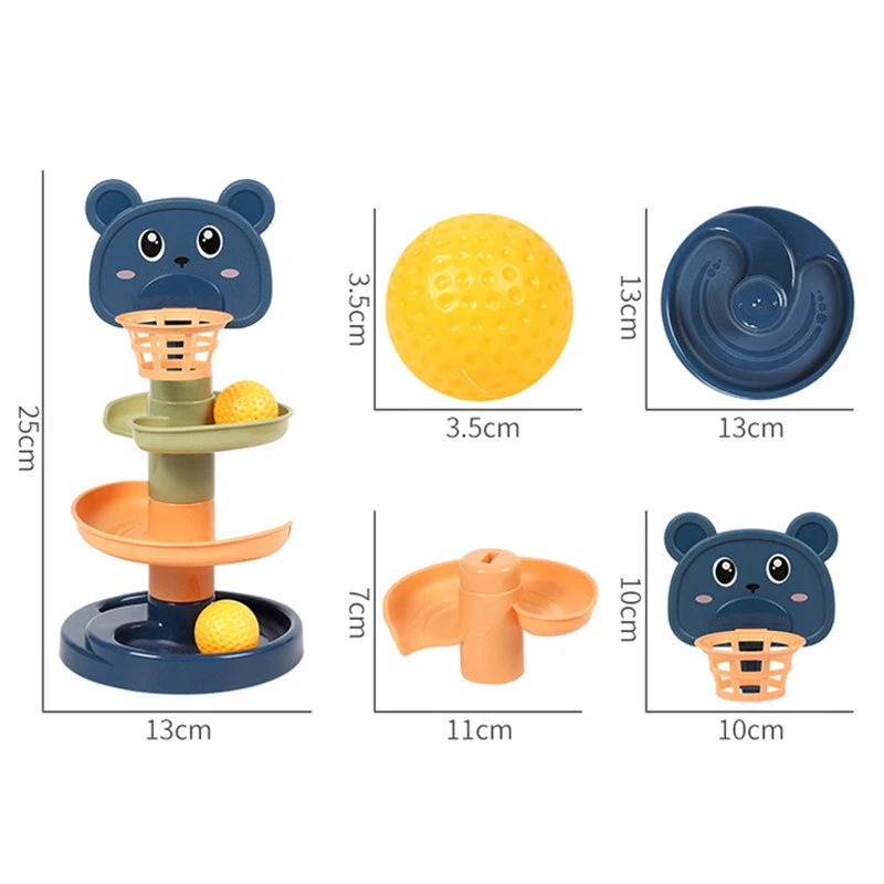 Toy Rolling Ball Children Educational Games For Babies Stacking Track - Baby Development Toys Children