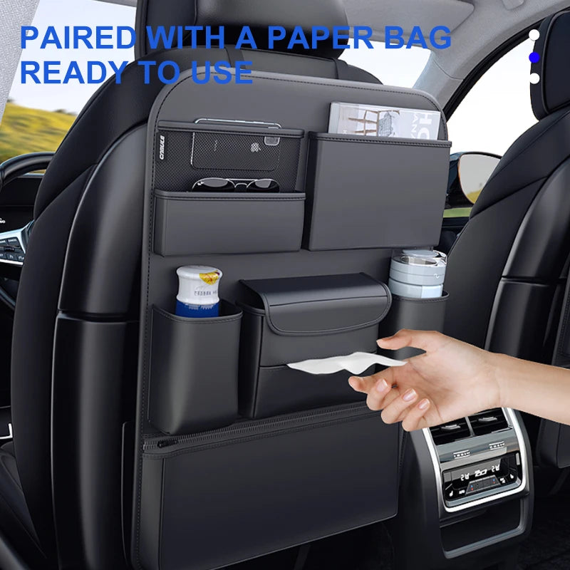 Car Seat Storage Organizer - Leather All In One Specials Storage Solution