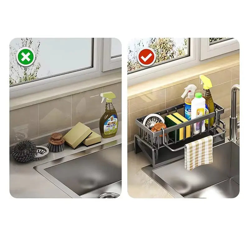 Multi-Purpose Kitchen Sponge & And Dish Brush Holder