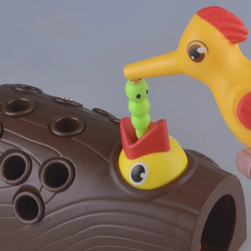 Toy Magnetic Catch Worm Bugs Small Birds Feeding - Educational Family Toys - All Age Ranges