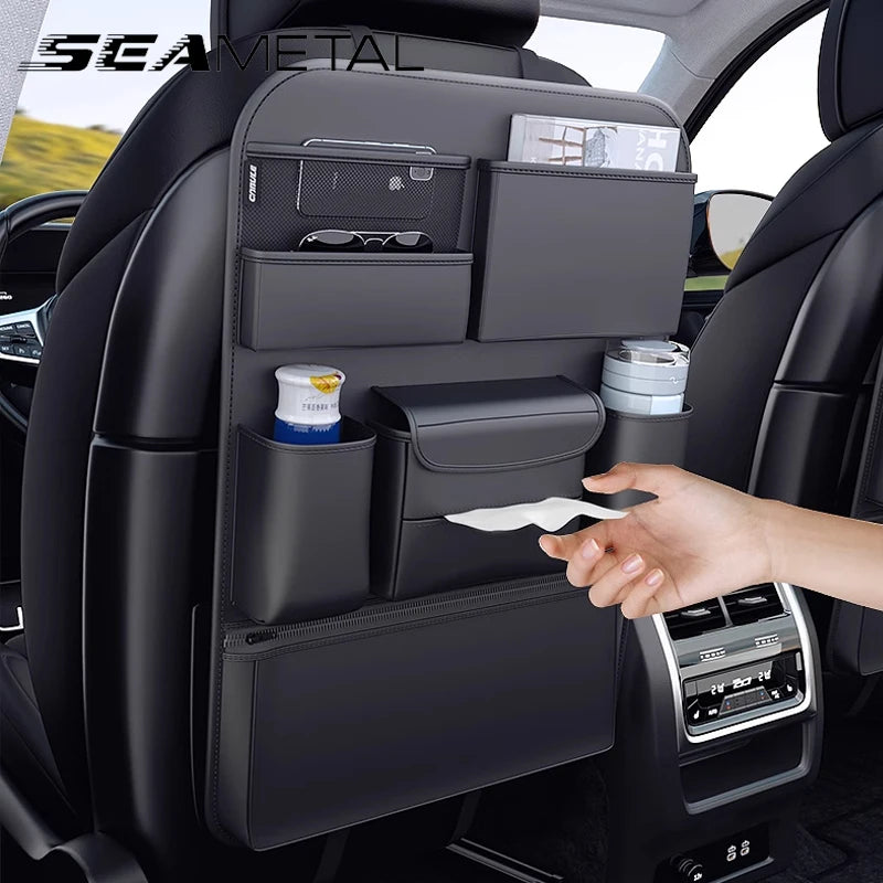 Car Seat Storage Organizer - Leather All In One Specials Storage Solution