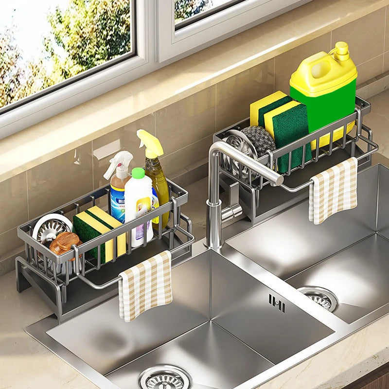 Multi-Purpose Kitchen Sponge & And Dish Brush Holder