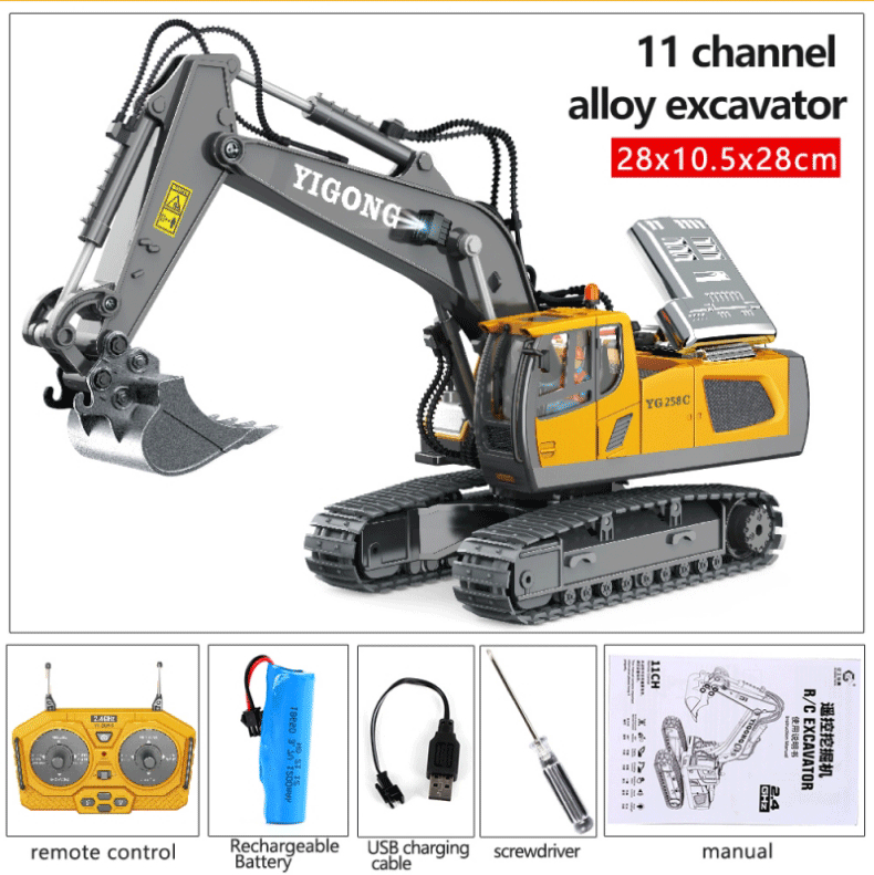 Remote Control Construction Vehicle – Realistic & Multi-Functional - Car Kids Toys Gifts