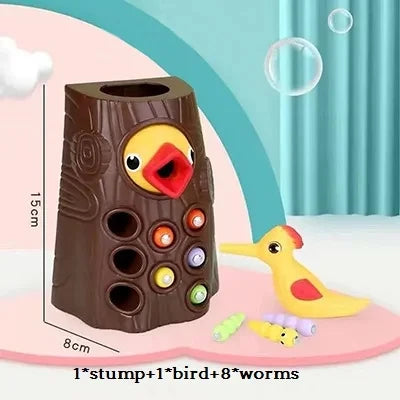 Toy Magnetic Catch Worm Bugs Small Birds Feeding - Educational Family Toys - All Age Ranges