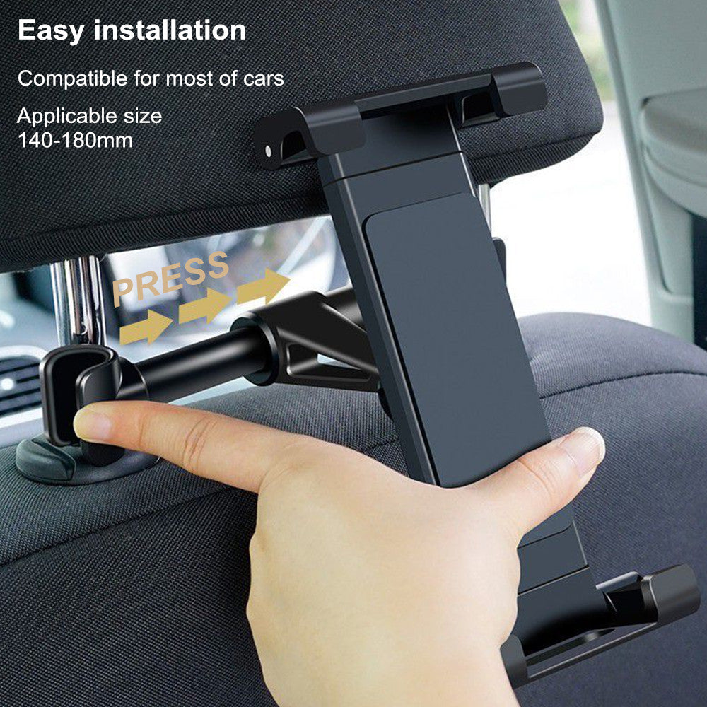 Universal Car Seat Headrest Mount – Adjustable Tablet &amp; Phone Holder