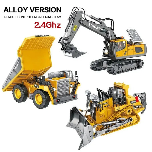 Remote Control Construction Vehicle – Realistic & Multi-Functional - Car Kids Toys Gifts