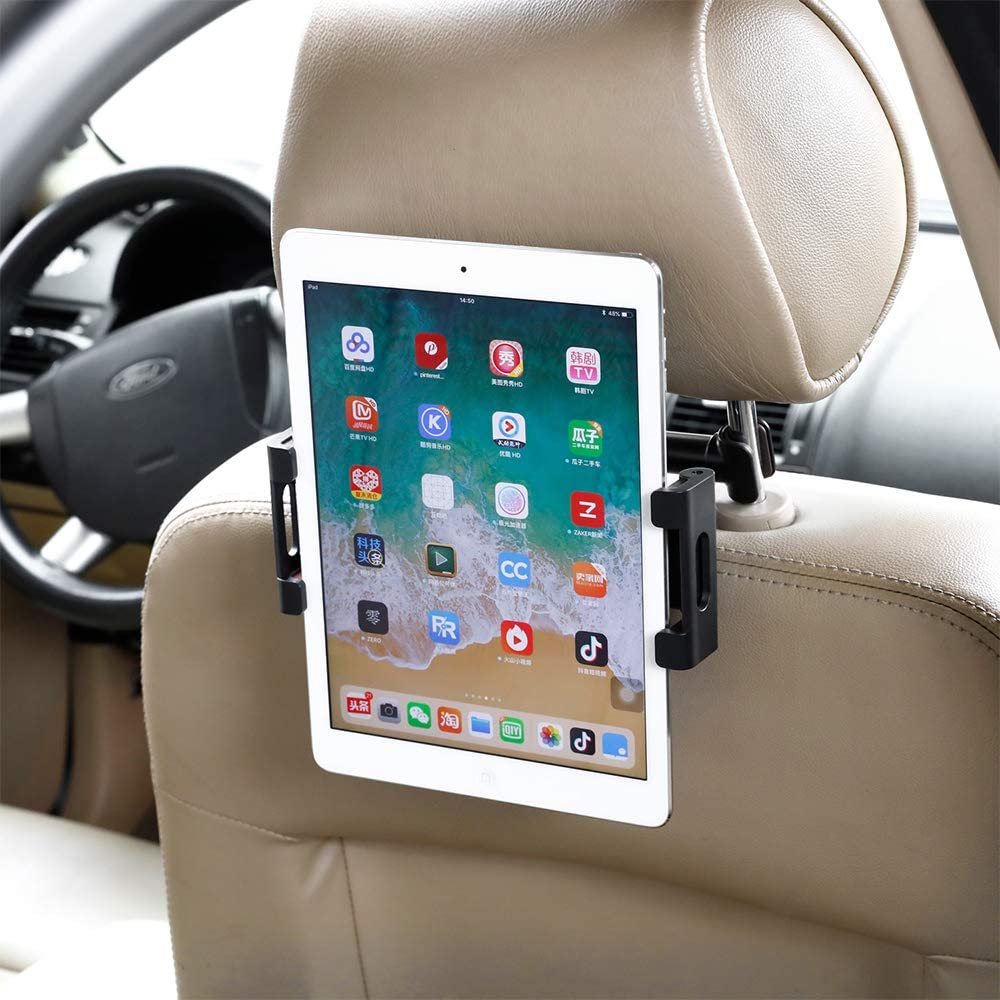 Universal Car Seat Headrest Mount – Adjustable Tablet &amp; Phone Holder