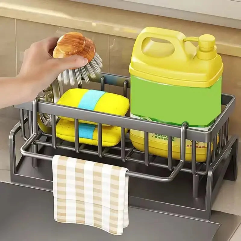 Multi-Purpose Kitchen Sponge & And Dish Brush Holder