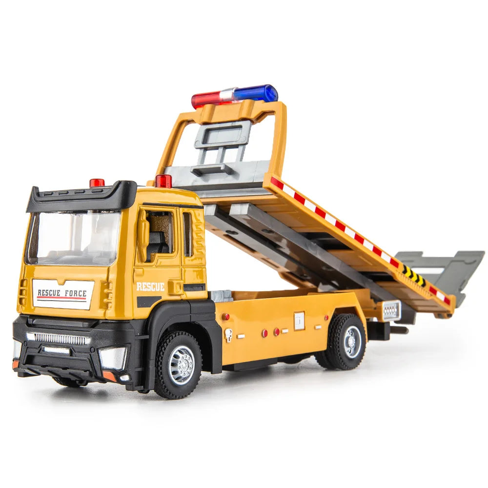 Alloy Flat bed Trailer - Engineering Vehicle Model – Realistic & Interactive