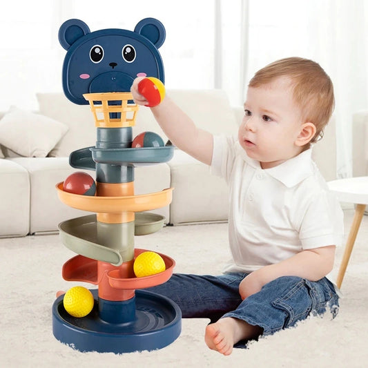 Toy Rolling Ball Children Educational Games For Babies Stacking Track - Baby Development Toys Children