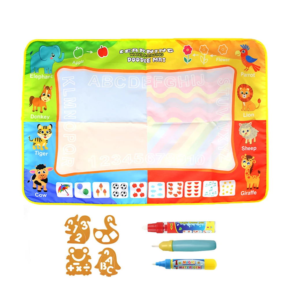 Toyzmagic Magic Water Drawing Mat, Toddlers Painting Coloring Pads - Toys for Kids