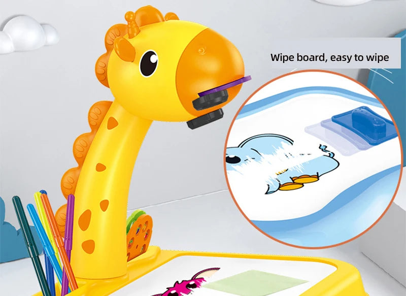 Children LED Projector Drawing Table toy