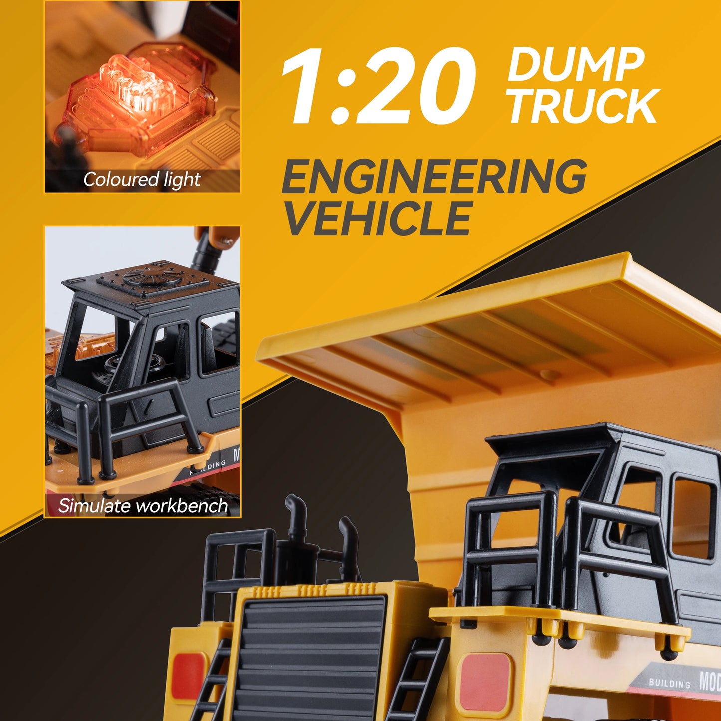 Dump Truck Remote Control Toy - Engineering Vehicle