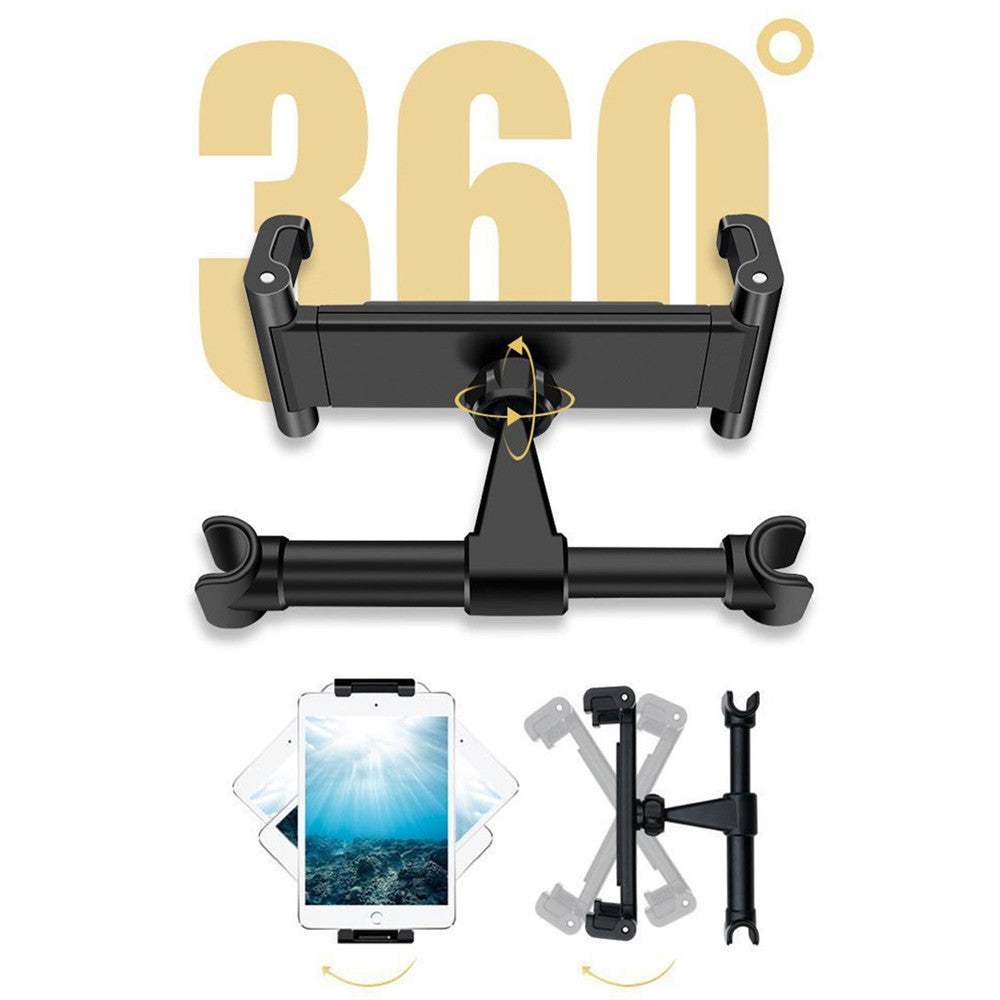 Universal Car Seat Headrest Mount – Adjustable Tablet &amp; Phone Holder
