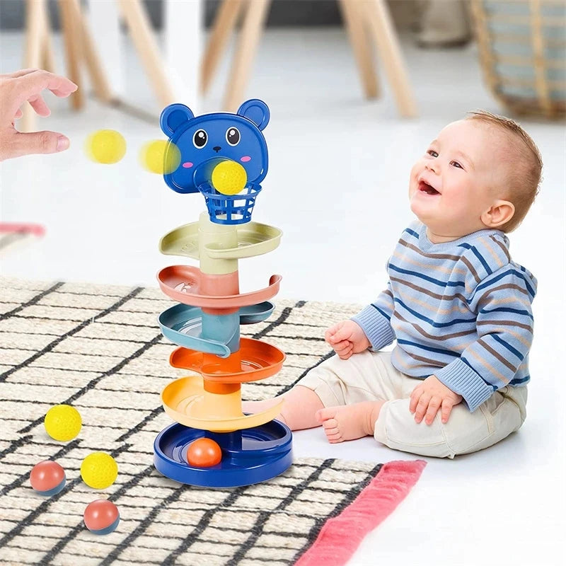 Toy Rolling Ball Children Educational Games For Babies Stacking Track - Baby Development Toys Children