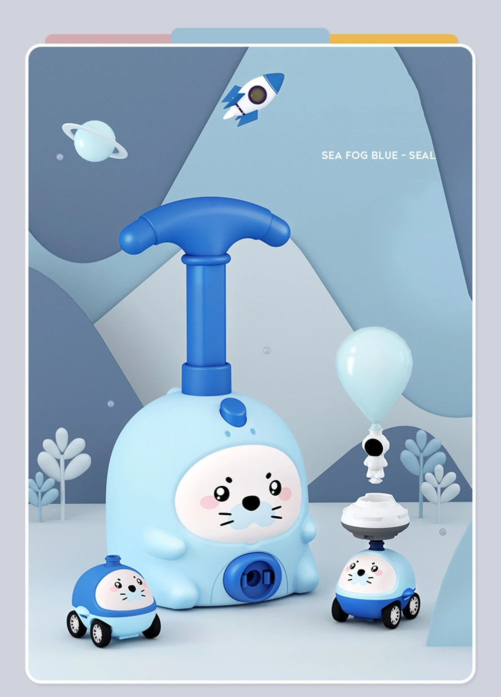 Car Balloon Toy - Powered Car Toy Set