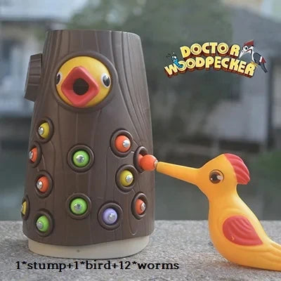 Toy Magnetic Catch Worm Bugs Small Birds Feeding - Educational Family Toys - All Age Ranges