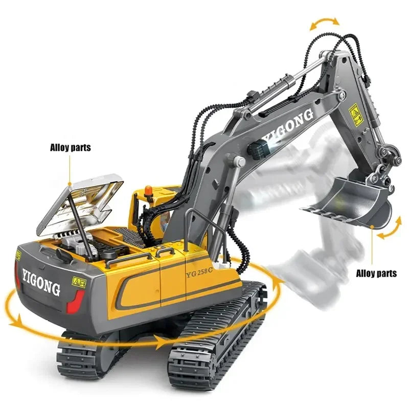 Remote Control Construction Vehicle – Realistic & Multi-Functional - Car Kids Toys Gifts