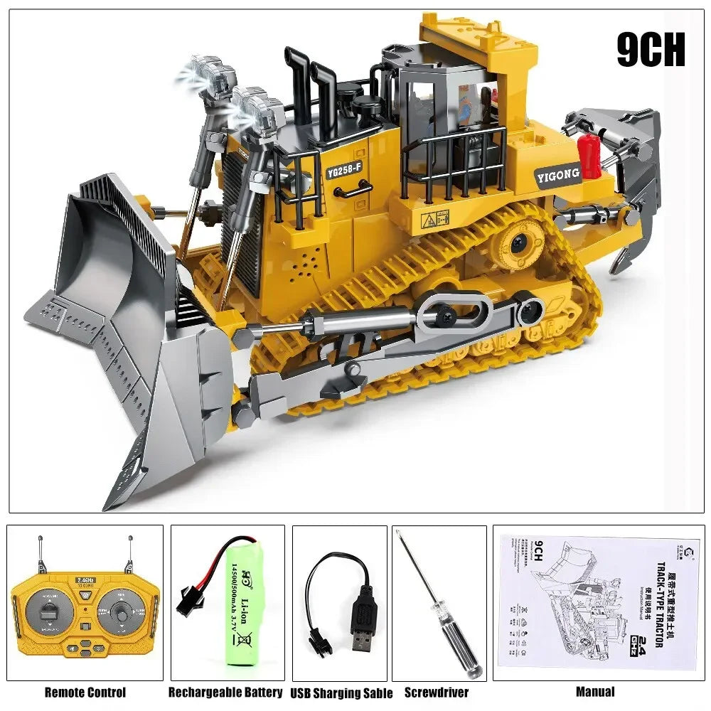 Remote Control Construction Vehicle – Realistic & Multi-Functional - Car Kids Toys Gifts