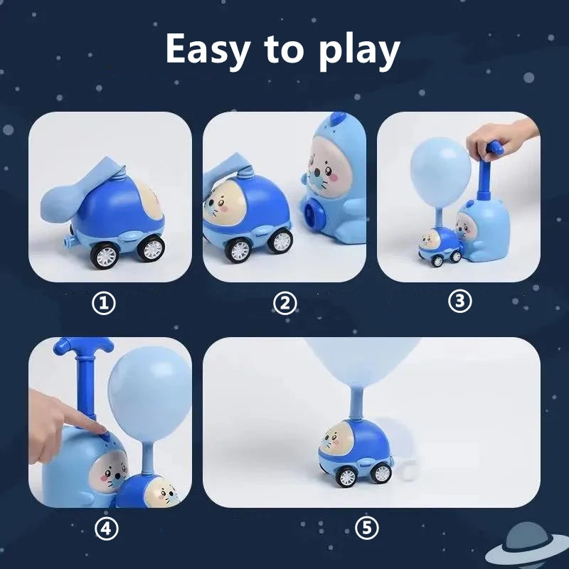 Car Balloon Toy - Powered Car Toy Set