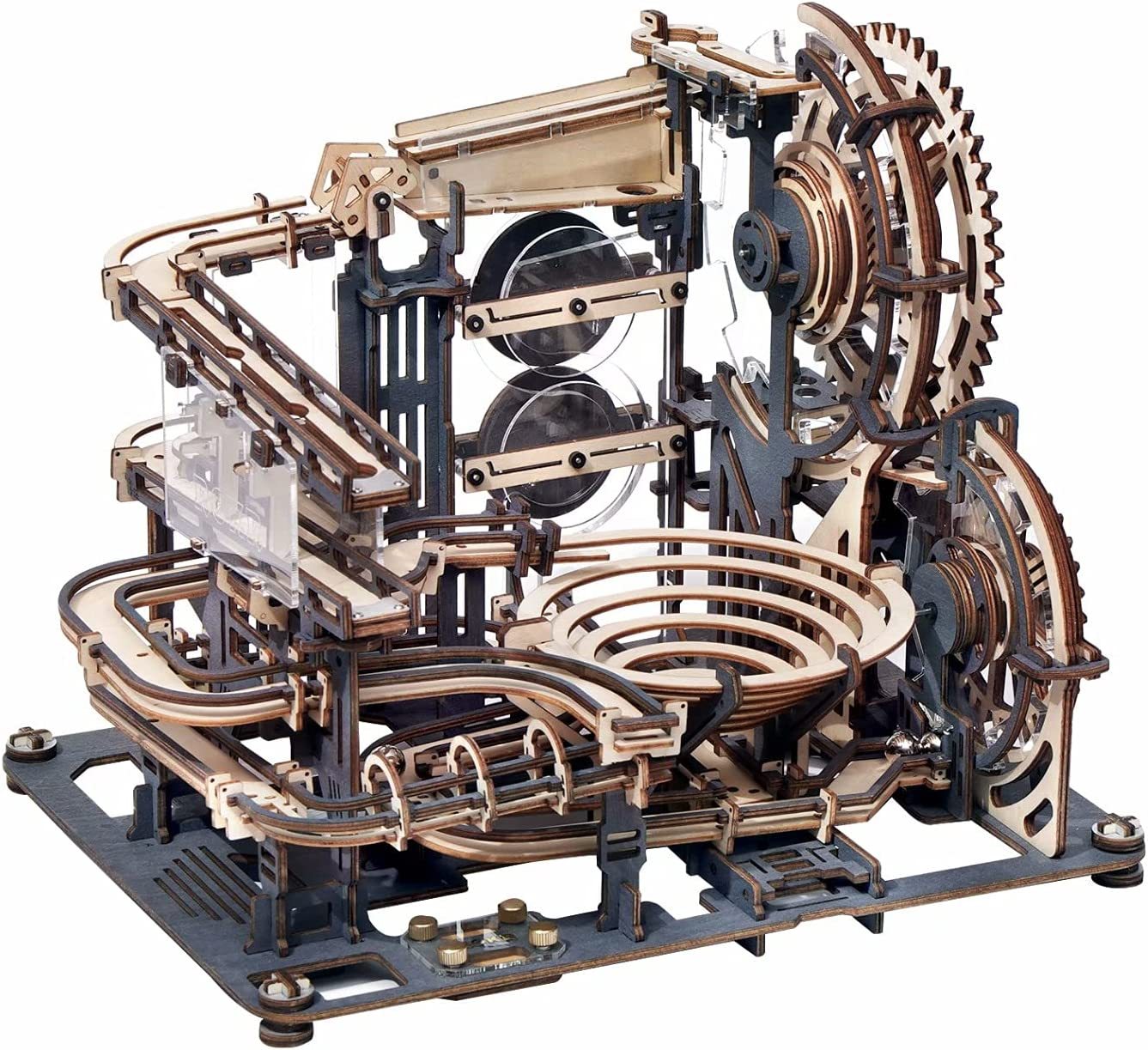 Wooden Marble Run Puzzle - Model Toys For Children Kids Birthday Gift